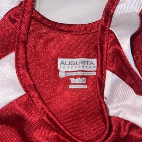 Augusta Sportswear Youth M Red Performance Tank Top - Picture 2 of 5